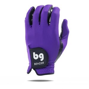 BG Bender Spandex Golf Glove Purple Women’s Left Medium